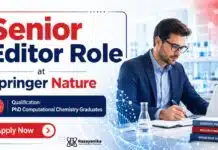 Springer Nature Hiring Senior Editor Role | Hybrid Computational Chemistry Jobs Associate Editor Role at Springer Nature | Computational Chemistry Job