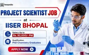 Govt. Scientist Job at IISER for Chemistry Candidates | Salary Up to Rs. 92,000/- PM Project Scientist Job at IISER Pune | PhD Chemistry Job