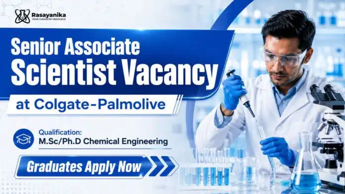 Associate Scientist Job at Colgate | Chemical Sciences Vacancy Associate Scientist Job at Colgate | Chemical Sciences Vacancy
