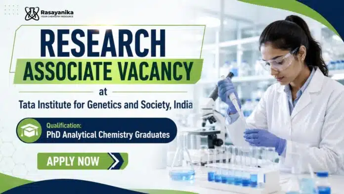 Analytical Chemistry Job at Tata Institute for Genetics and Society Analytical Chemistry Job at Tata Institute for Genetics and Society