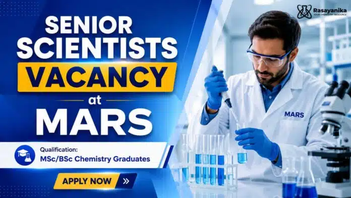 Scientist Job at Mars | Chemistry Graduates Apply Now Scientist Job at Mars | Chemistry Graduates Apply Now