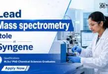 Syngene Hiring Chemical Engineering Graduates | Work on Lead Mass Spectrometry Chemical Engineering Job at Syngene | Lead Mass Spectrometry