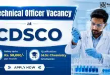 Govt. Job at CDSCO NTTL for MSc Chemistry Candidates | ₹58,000 Salary PM NTTL Guwahati Recruitment | Technical Officer Government Job