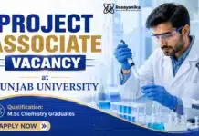 Govt Job at Punjab University For Chemistry Graduates | DBT Research Vacancy Project Associate Job at Panjab University | MSc Chemistry Job