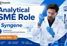 Exciting Syngene Job for Chemical Engineering Graduates | Analytical SME Role Analytical SME Role at Syngene | Chemical Engineering Job