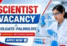 Exclusive Scientist Job at Colgate-Palmolive | Chemistry Graduates Apply Now Scientist Job at Colgate-Palmolive | Organic Chemistry Job