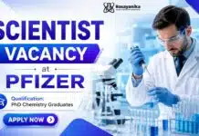 Latest Scientist Vacancy in Pfizer for PhD Chemistry Candidates Scientist Job Opening at Pfizer | PhD Chemistry Job