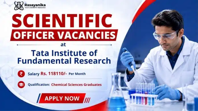 Scientific Officer Job at Tata Institute of Fundamental Research | Apply Now Scientific Officer Job at Tata Institute of Fundamental Research | Apply Now