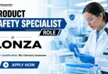 Lonza Hiring Chemistry Graduates | Product Safety Specialist Jobs BSc Chemistry Job at Lonza | Product Safety Specialist Jobs