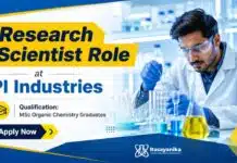 Exciting Scientist Job at PI Industries | Organic Chemistry Job in Analytical PR&D Research Scientist Job at PI Industries | Organic Chemistry Jobs
