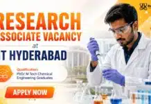 Govt Research Jobs at IIT for Chemical Engineering Candidates | Salary Up to Rs. 61,000 pm IIT Hyderabad Recruitment 2026 | Govt Research Jobs