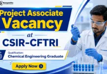 CSIR CFTRI Recruitment 2026: Govt. Chemistry Research Jobs Govt Chemistry Research Jobs at CSIR CFTRI
