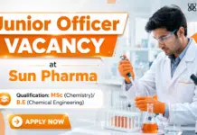 Sun Pharma Hiring Junior Officer API Production Job Chemical Operator Job at Sun Pharma | Junior Officer Role