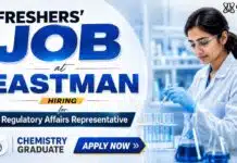 Chemistry Freshers Job at Eastman | Regulatory Affairs Role Chemistry Freshers Job at Eastman Careers Regulatory Affairs Jobs SDS SAP compliance