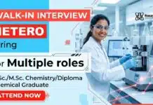 Exclusive Walk-In at Hetero for Chemistry Freshers | Attend Now Join the Walk-In Interview at Hetero Careers and explore Freshers Chemistry Jobs across multiple departments.