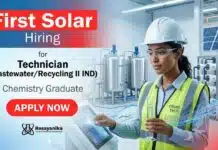 Technician Jobs at First Solar | Chemistry Jobs | Apply Now Explore Technician Jobs at First Solar Careers and build your future through exciting Chemistry Jobs in Tamil Nadu.