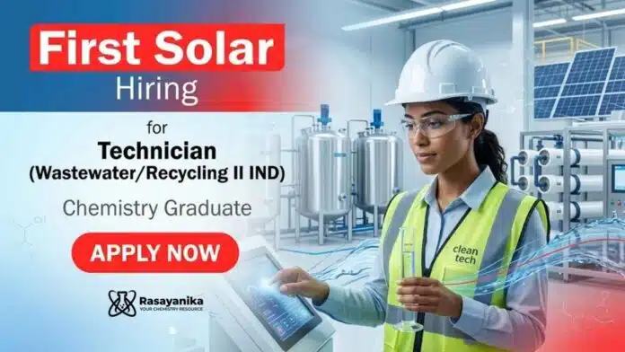 Explore Technician Jobs at First Solar Careers and build your future through exciting Chemistry Jobs in Tamil Nadu. Explore Technician Jobs at First Solar Careers and build your future through exciting Chemistry Jobs in Tamil Nadu.