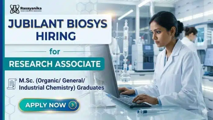 Jubilant Careers announces Research Associate Jobs for qualified candidates seeking Chemistry Jobs in Bengaluru. Jubilant Careers announces Research Associate Jobs for qualified candidates seeking Chemistry Jobs in Bengaluru.
