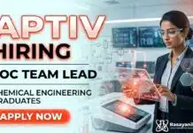 Chemical Engineering Jobs at Aptiv | SOC Team Lead Opportunity Chemical Engineering Jobs at Aptiv Careers in Chennai. Apply now for the SOC Team Lead opportunity in sustainability and compliance.