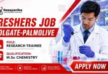Chemistry Freshers Job at Colgate | Research Trainee Jobs | Apply Now Colgate Careers announces Research Trainee Jobs in Mumbai for candidates seeking a Chemistry Freshers Job opportunity.
