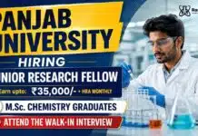 JRF Vacancy at Panjab University | Chemistry Research Jobs Panjab University announces a JRF Vacancy for talented candidates interested in Chemistry Research and interdisciplinary projects.