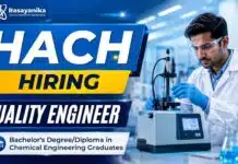 Quality Engineer Job at Hach | Chemical Engineering Job in Bangalore Hach Careers announces a Quality Engineer Job in Bangalore for professionals seeking a rewarding Chemical Engineering Job opportunity.