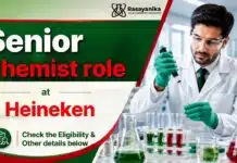 Senior Chemist Job at Heineken | Chemistry Graduates Apply Now Chemistry Jobs at Heineken | Senior Chemist Role