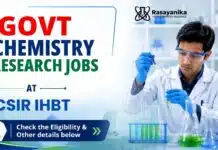 Govt Chemistry Research Job at CSIR IHBT | Project Associate Roles CSIR IHBT Recruitment: Govt Chemistry Jobs | Project Associate Roles