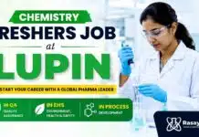 Chemistry Freshers Job at Lupin | Chemistry Graduates Apply Now Chemistry Freshers Job at Lupin Careers for Chemistry Jobs in Mandideep Madhya Pradesh