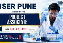 Project Associate Vacancy at IISER | Earn upto: Rs. 48100/- monthly Project Associate Vacancy at IISER Pune for Chemistry Research and Life Sciences candidates
