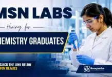 Chemistry Jobs Vacancy at MSN Labs | Executive Procurement Role Chemistry Jobs Vacancy at MSN Labs for Executive and Senior Executive Procurement roles in Hyderabad