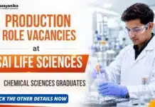 Sai Life Sciences Walk-in Interview | Production Role Vacancies Production Role Vacancy at Sai Life Sciences | Walk-In Interview