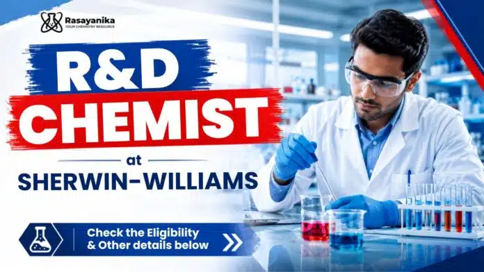 R&D Chemist Position at Sherwin-Williams | Apply Now R&D Chemist Position at Sherwin-Williams | Apply Now