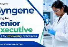 Senior Executive Job at Syngene | Chemical Sciences Jobs in Bangalore Syngene Careers is hiring for a Senior Executive Job in Bangalore. Apply now and explore exciting Chemical Sciences Jobs with a global research organization.
