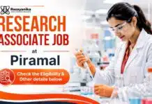 Piramal R&D Jobs for Organic Chemistry Graduates | Apply Now Research Associate Jobs at Piramal | Chemistry Graduates Apply Now