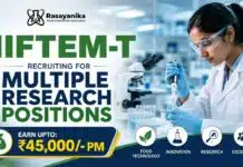 Young Professional Walk-in Vacancy at NIFTEM-T | Earn upto: ₹45,000/- PM Young Professional openings announced under NIFTEM-T Recruitment through a Walk-in interview at Thanjavur.