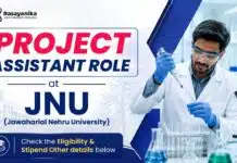 Govt Research Fellowship at JNU | Chemistry Graduates Apply Now Govt Chemistry Job at JNU | Project Assistant Position