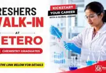 Freshers Walk-in at Hetero | Chemistry Jobs in Hyderabad Freshers Walk-in at Hetero Careers for Chemistry Jobs in Hyderabad for M.Sc Chemistry and M.Pharmacy Analytical graduates