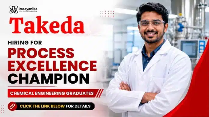 Takeda Careers is hiring a Process Excellence Champion. Apply now for Chemical Engineering Jobs in Mumbai. Takeda Careers is hiring a Process Excellence Champion. Apply now for Chemical Engineering Jobs in Mumbai.