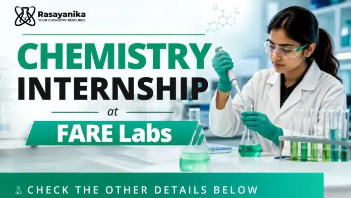 Chemistry Internship at FARE Labs | Analytical Chemistry Job Chemistry Internship at FARE Labs | Analytical Chemistry Job
