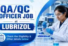 Lubrizol Hiring Chemistry Graduates | QA/QC Officer Role Chemistry Jobs at Lubrizol | Quality Control Officer