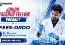 JRF Recruitment at DRDO | Defence Research Career | Walk-in DRDO Jobs invites applications for JRF Recruitment in Defence Research for Chemical Engineering graduates through a walk-in interview.