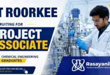Project Associate Vacancy at IIT | Chemistry Research Jobs IIT Roorkee invites applications for a Project Associate Vacancy. Apply now for exciting Research Jobs in a Ministry of Steel-sponsored engineering project.