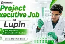 Lupin Hiring for Executive Role | MSc Chemistry Job MSc Chemistry Jobs at Lupin | Executive Job