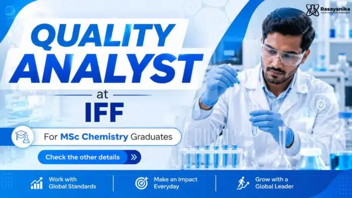 Quality Analyst Job at IFF | MSc Chemistry Job Quality Analyst Job at IFF | MSc Chemistry Job