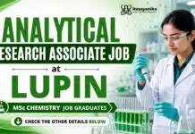 Lupin Hiring Analytical Chemistry Graduates | Research Associate Role Research Associate Job at Lupin | Analytical Chemistry Job