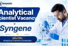 Entry-Level Scientist Job at Syngene | Analytical Chemistry Jobs Analytical Scientist Job at Syngene | Apply Now