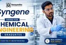 Chemical Engineering Jobs at Syngene | Lead Mass Spectrometry Role Chemical Engineering Jobs at Syngene for Lead Mass Spectrometry role in Bangalore Biopharmaceutical Development