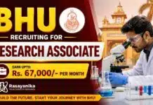 Research Associate Jobs at BHU | Earn upto: Rs. 67,000/- per month Research Associate Jobs at BHU Recruitment | Chemistry Research Jobs under CSIR Scheme