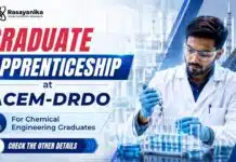 Paid DRDO Apprenticeship | Chemical Sciences Graduates Apply Now Govt Apprenticeship ACEM-DRDO | Chemical Sciences Graduates